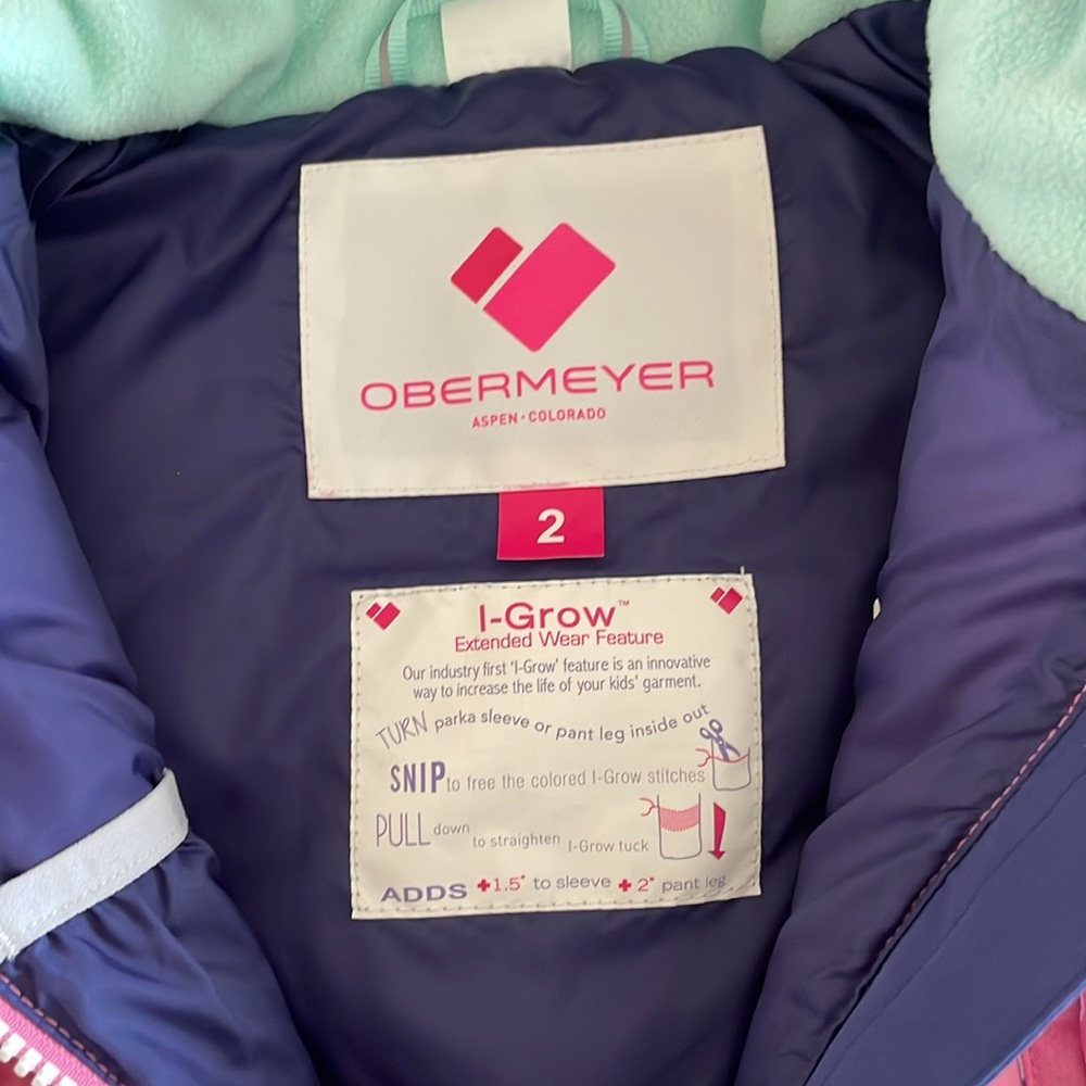 Obermeyer Pink Penguin Puffer Jacket - Picture 5 of 7